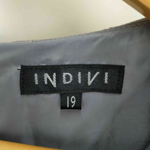 インディヴィ INDIVI 【洗えるUVケア吸水速乾】タック&ギャザーワンピース レディース 19