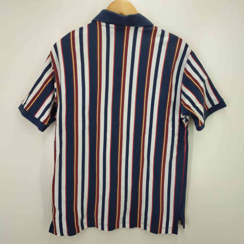 フレッドペリー FRED PERRY ロゴ刺繍 ストライプ ポロシャツ メンズ import:M