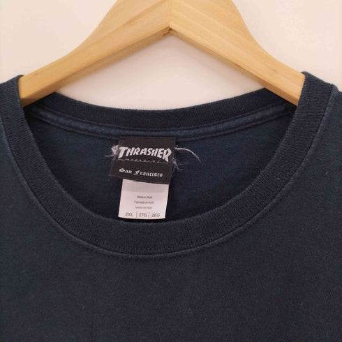 スラッシャー THRASHER ファイヤーロゴ S/S Tシャツ ビッグサイズ メンズ 2XL