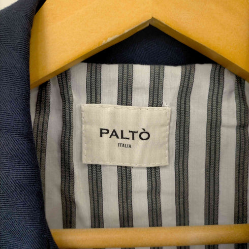 パルト PALTO PALTO FRANCESCA ヘリンボーンラップコート スプリングコート ロング リボンベルト付き レディース JPN:40