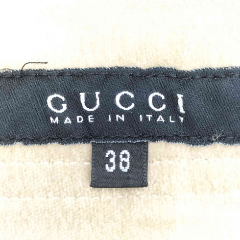 グッチ GUCCI スカート タイト マーメイド ひざ丈 ベルベット レースアップ レディース EUR:38