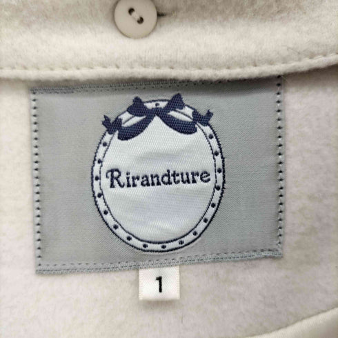 リランドチュール Rirandture フード ファー付 コクーン コート ジップアップ アウター ロング ウール レディース JPN:1