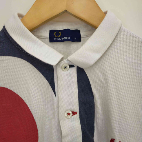 フレッドペリー FRED PERRY 総柄 ロゴ刺繍 ポロシャツ メンズ import:M