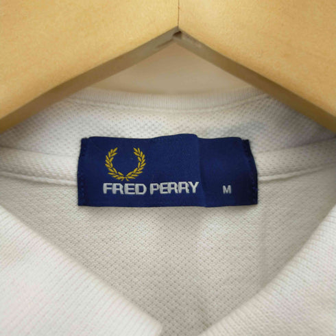 フレッドペリー FRED PERRY 総柄 ロゴ刺繍 ポロシャツ メンズ import:M