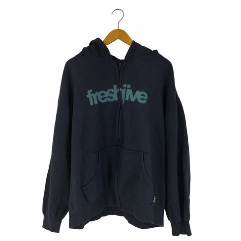 フレッシュジャイブ FRESHJIVE フロント刺繍ジップパーカー メンズ import:XL
