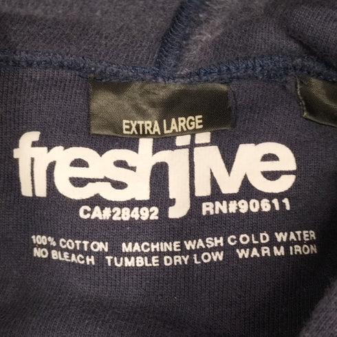 フレッシュジャイブ FRESHJIVE フロント刺繍ジップパーカー メンズ import:XL