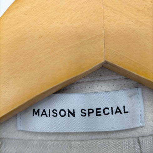メゾンスペシャル MAISON SPECIAL 21AW スーパー140メルトンオーバーコート チェスター ロング アウター ウール レディース JPN:36