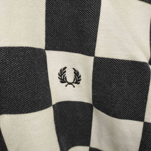 フレッドペリー FRED PERRY ロゴ刺繍 チェック ポロシャツ メンズ import:M