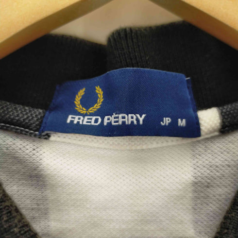 フレッドペリー FRED PERRY ロゴ刺繍 チェック ポロシャツ メンズ import:M