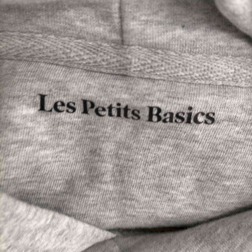 Les petits basic プルオーバーパーカー 長袖 裏起毛 ロゴ刺繍 メンズ JPN:M