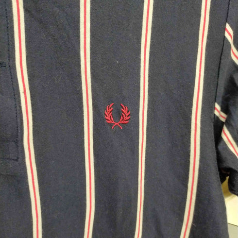 フレッドペリー FRED PERRY ロゴ刺繍 ショートスリーブ ポロシャツ メンズ import:M