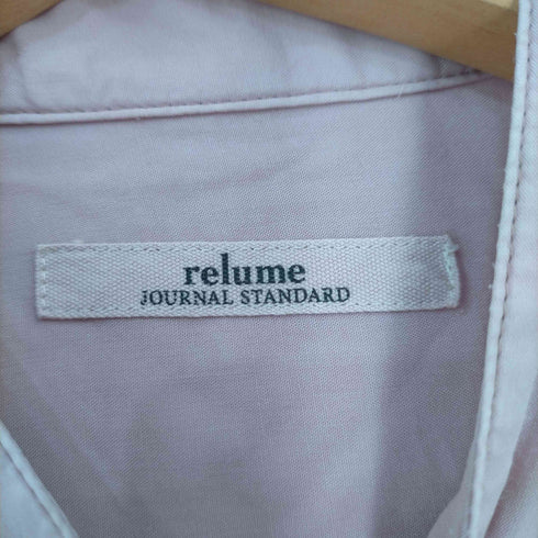ジャーナルスタンダードレリューム JOURNAL STANDARD relume リヨセル ノーカラーシャツ レディース FREE