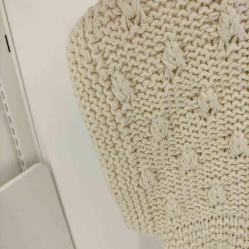イエナ IENA 20SS LA BOUCLE ハンドホップル柄 プルオーバー 半袖 ニット セーター Vネック レディース