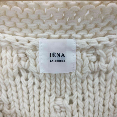 イエナ IENA 20SS LA BOUCLE ハンドホップル柄 プルオーバー 半袖 ニット セーター Vネック レディース