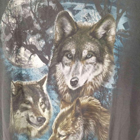 フルーツオブザルーム FRUIT OF THE LOOM アニマルクルーネックTシャツ メンズ JPN:L