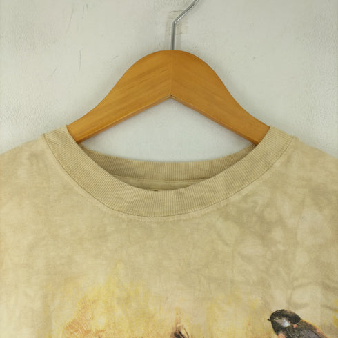ザマウンテン the mountain USA製 アニマルプリントクルーネックTシャツ メンズ JPN:L
