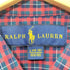 ラルフローレン RALPH LAUREN シャツ 長袖 ボタンダウン ロゴ刺繍 チェック レディース 160CM