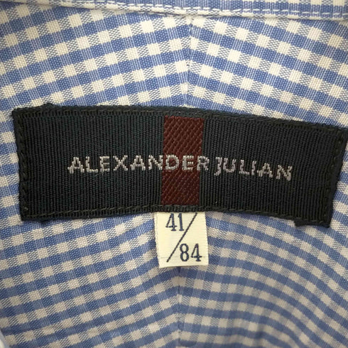 アレキサンダージュリアン ALEXANDER JULIAN ギンガムチェック ボタンダウンシャツ メンズ 41 / 84