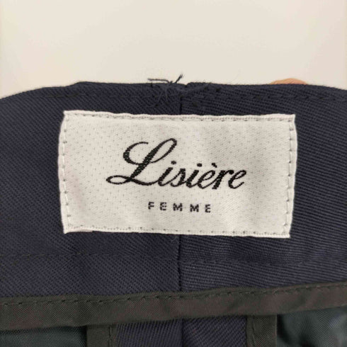 Lisiere LAppartement リジェール アパルトモン 16AW ウール テーパード センタープレス ジッパーフライ クロップド パンツ レディース JPN:36