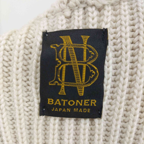 バトナー BATONER Vネックリブニットベスト レディース JPN:2