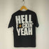 ヘインズ Hanes HELLYEAH プリントクルーネックTシャツ メンズ JPN:M