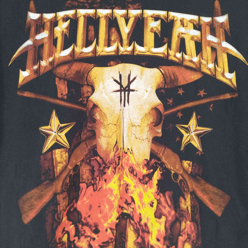 ヘインズ Hanes HELLYEAH プリントクルーネックTシャツ メンズ JPN:M