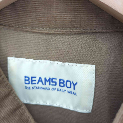 ビームスボーイ BEAMS BOY 20AW コーデュロイ バンドカラー シャツ ワンピース レディース