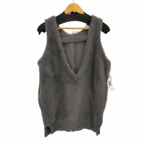ウィルフリー willfully multi way shaggy knitvest レディース FREE