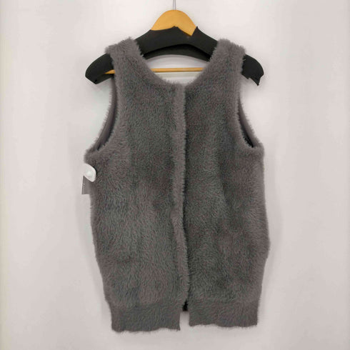 ウィルフリー willfully multi way shaggy knitvest レディース FREE