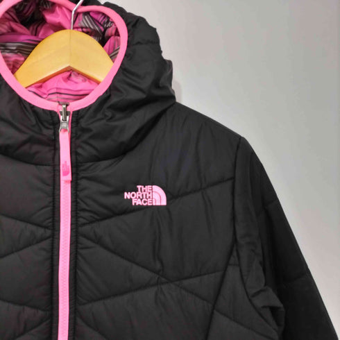 ザノースフェイス THE NORTH FACE ガールズ リバーシブル フード ジャケット ボーダー 中綿 ジップアップ レディース 18