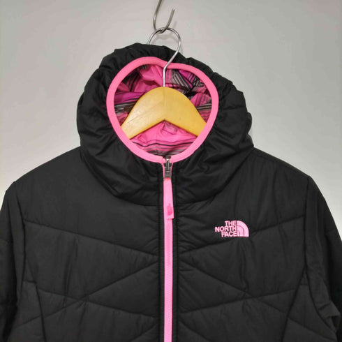 ザノースフェイス THE NORTH FACE ガールズ リバーシブル フード ジャケット ボーダー 中綿 ジップアップ レディース 18