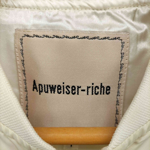 アプワイザーリッシェ Apuweiser riche 22SS ウォッシャブル MA-1 ジャケット ジップアップ ブルゾン レディース JPN:1