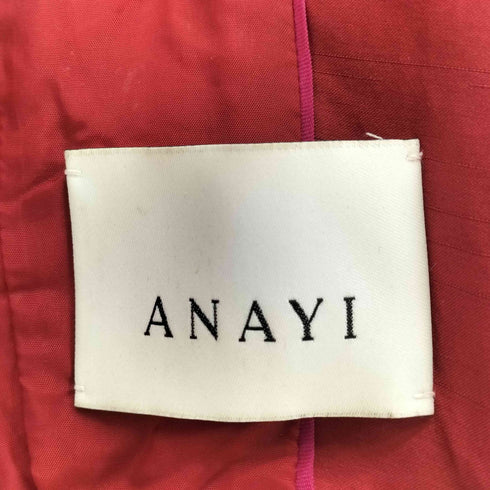 アナイ ANAYI ラメツイードノーカラーペプラムジャケット レディース JPN:36