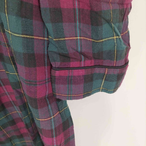 ヴァンヒューゼン VAN HEUSEN EDITIONS ベースボールネック プルオーバー シャツワンピース レディース L/XL