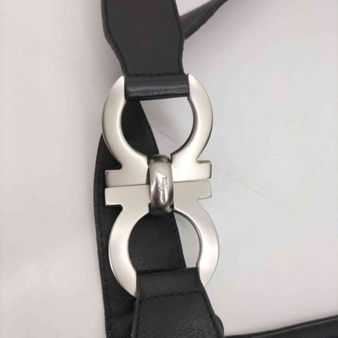 サルヴァトーレフェラガモ Salvatore Ferragamo ガンチーニ シルバーワンショルダー レザー バッグ レディース