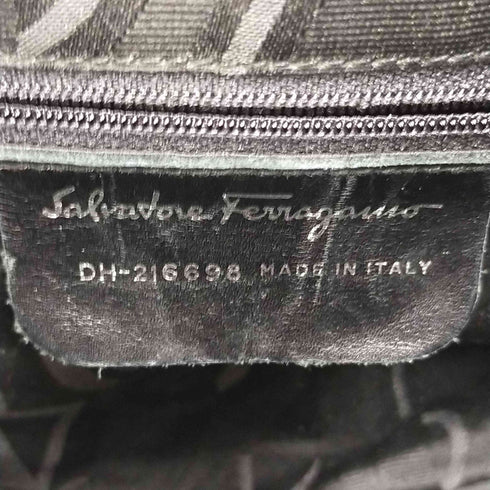 サルヴァトーレフェラガモ Salvatore Ferragamo ガンチーニ シルバーワンショルダー レザー バッグ レディース