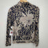 レオナール LEONARD レオパード柄シルク混ハイネックカットソー レディース 38