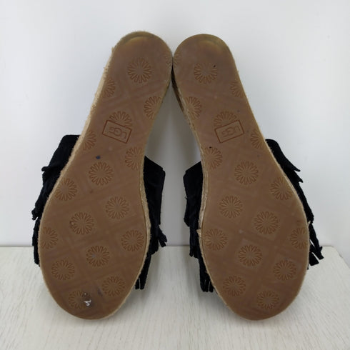 アグ UGG w kendra フリンジデザインサンダル レディース JPN:24.5
