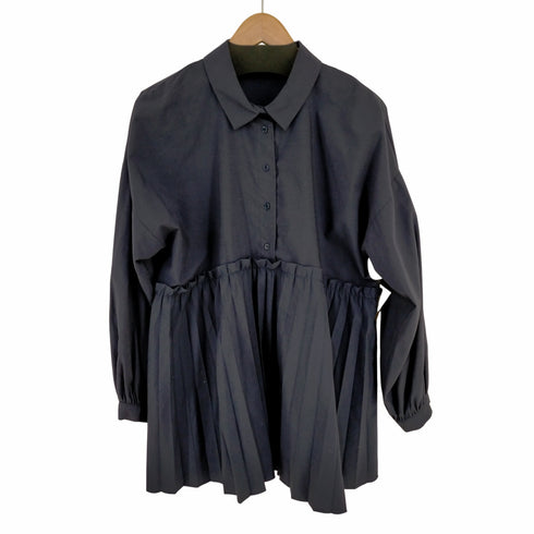 ザラ ZARA Pleaded Poplin Shirt レディース JPN:S