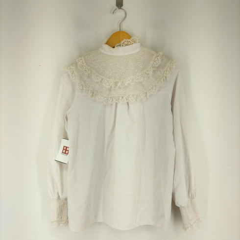 レースフリルデザイン L/S シャツ レディース