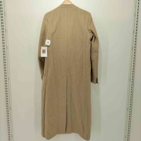 コヴェルト COVERT 比翼ボタン ノーカラーウールコート レディース JPN:40