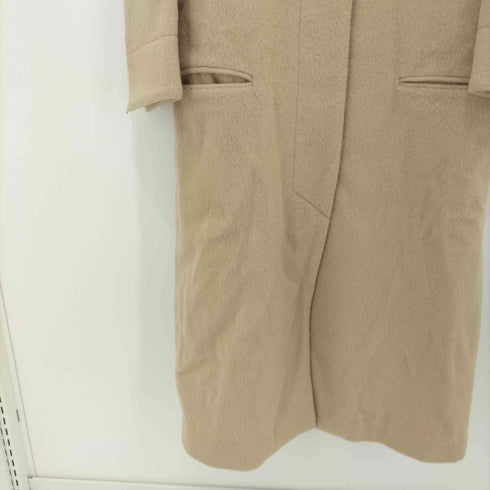 コヴェルト COVERT 比翼ボタン ノーカラーウールコート レディース JPN:40