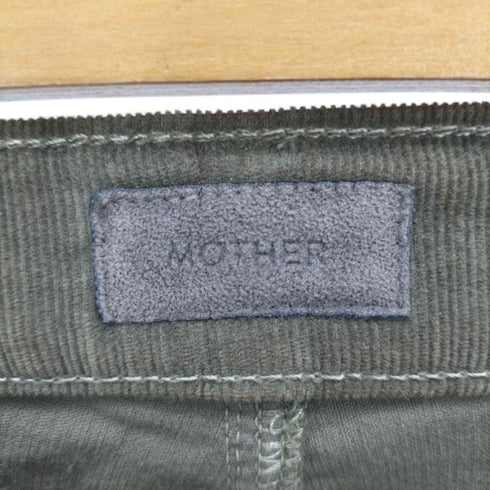 マザー mother CORDUROY INSIDER CROP STEP FRAY カットオフコーデュロイパンツ レディース 25