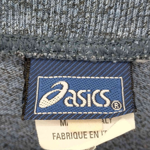 アシックス ASICS 00s イタリア製 Y2K ロゴ刺繍 ボックスシルエット クルーネックtシャツ レディース 14