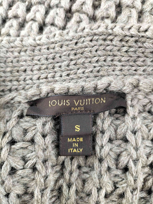 ルイヴィトン LOUIS VUITTON ニット ウール ロングカーディガン 長袖 Vネック レディース JPN:S