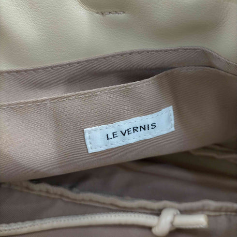 ルベルニ Le Vernis レザーワイドミニ巾着 レディース