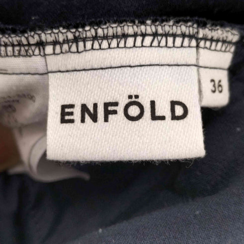 エンフォルド ENFOLD ダブルクロスタックパンツ レディース JPN:36