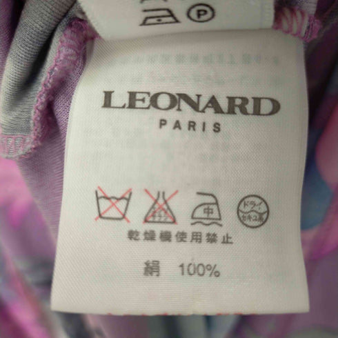 レオナール LEONARD 花柄ハイネックカットソー レディース 40