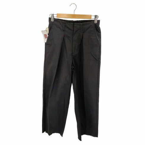ユアン YUAN カットオフ タック ワイドストレートバギーパンツ メンズ JPN:M