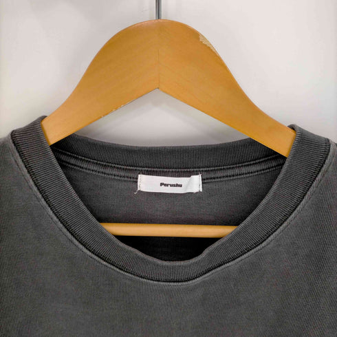 ペルーシュ Perushu ビンテージ加工 クルーネックTシャツ メンズ JPN:M